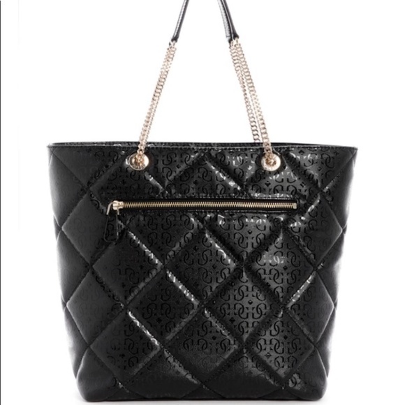 New GUESS Dilla Quilted Logo Society Carryall - Picture 5 of 5